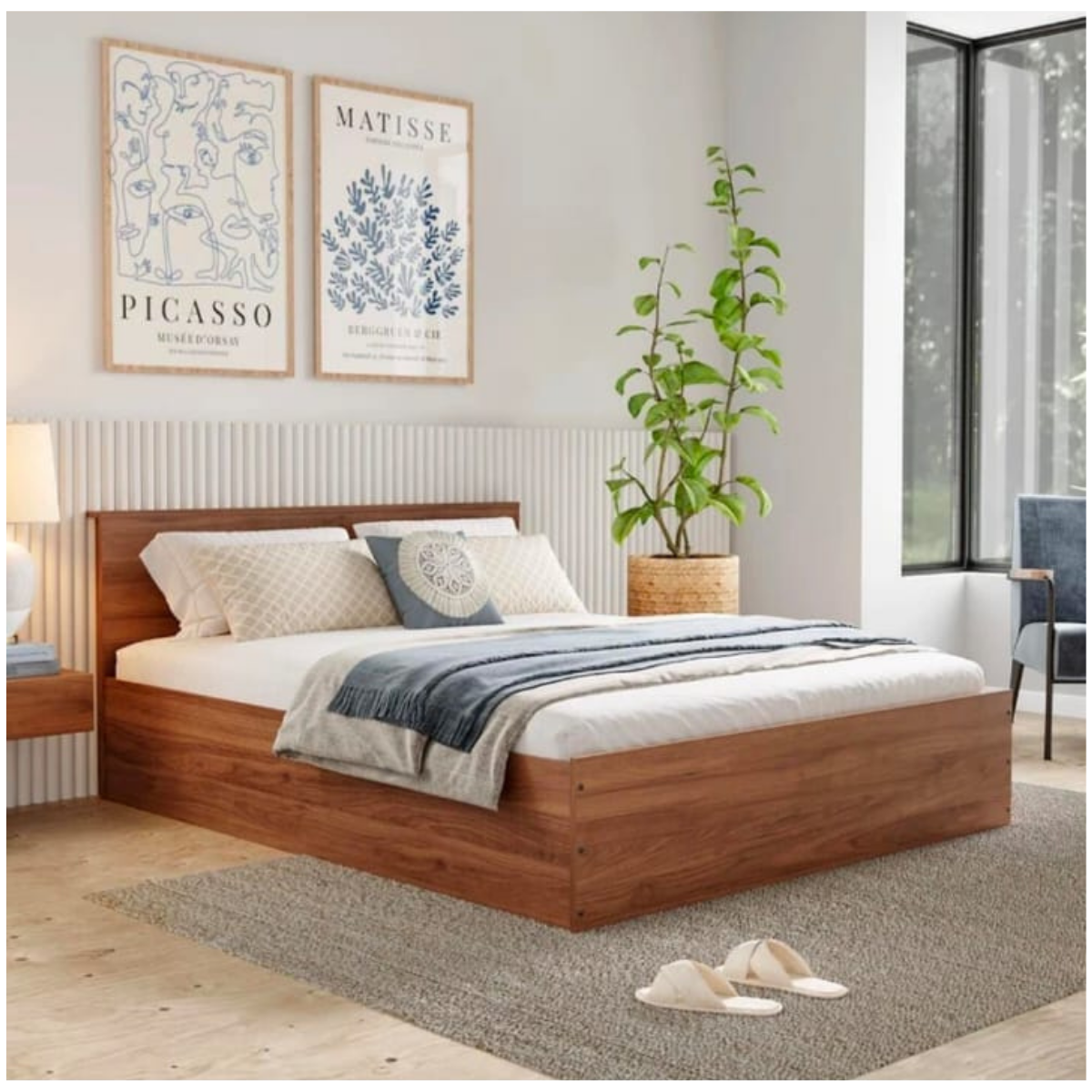 Standard Size Double Semi Bed 5x6.5 with mattress